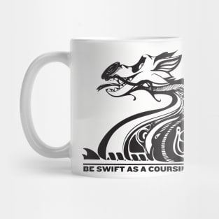 Swift as a coursing river (Black ink) T-Shirt Mug